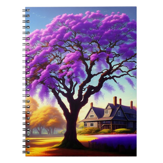 Cuaderno Casa de la granja del árbol de jacaranda,  Cuadern (Frente)