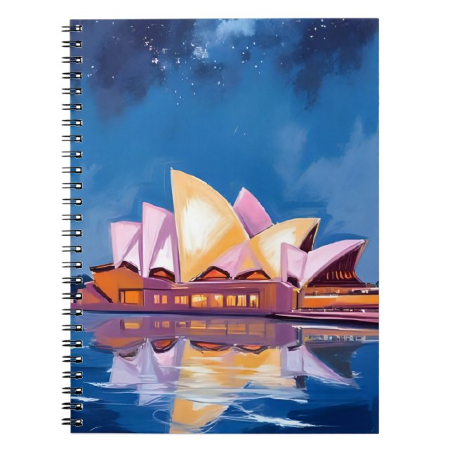 Cuaderno Casa de la Ópera de Sídney, Pintura de Australia (Frente)
