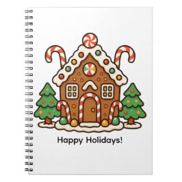 Cuaderno Casa de Pan de Jengibre Navideña