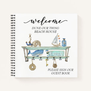 Cuaderno Casa de playa de bienvenida alquiler STR Costal