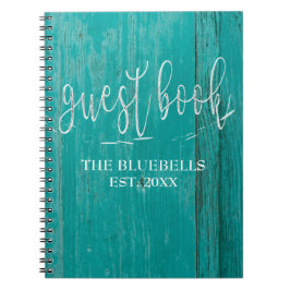 Cuaderno Casa de playa rústica de la madera de madera