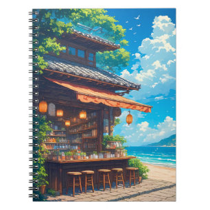 Cuaderno Casa de té farolillo junto al mar