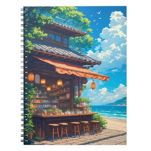 Cuaderno Casa de té farolillo junto al mar (Frente)