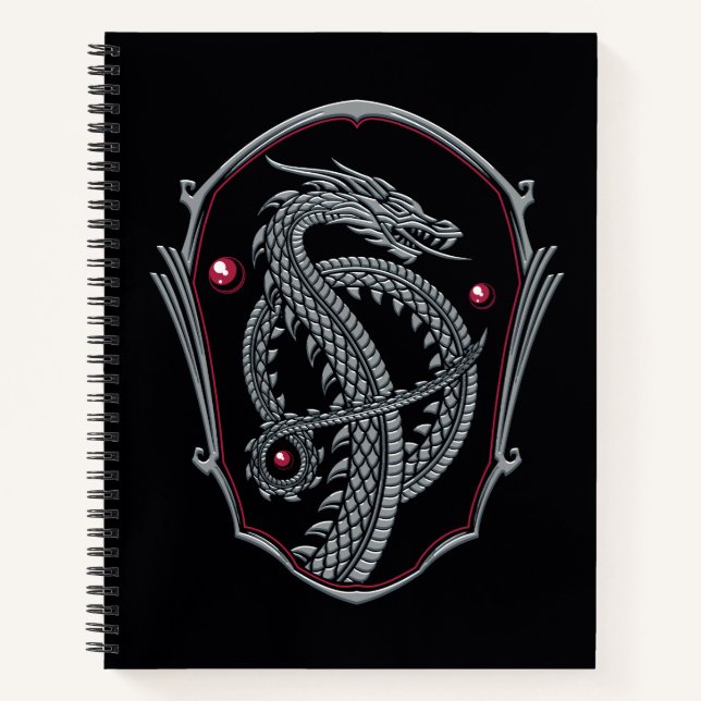 Cuaderno CASA DEL DRAGÓN | Escudo Silver Dragon (Anverso)