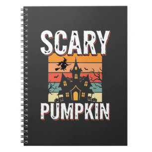 Cuaderno Casa embrujada de calabaza espeluznante Diseño de 
