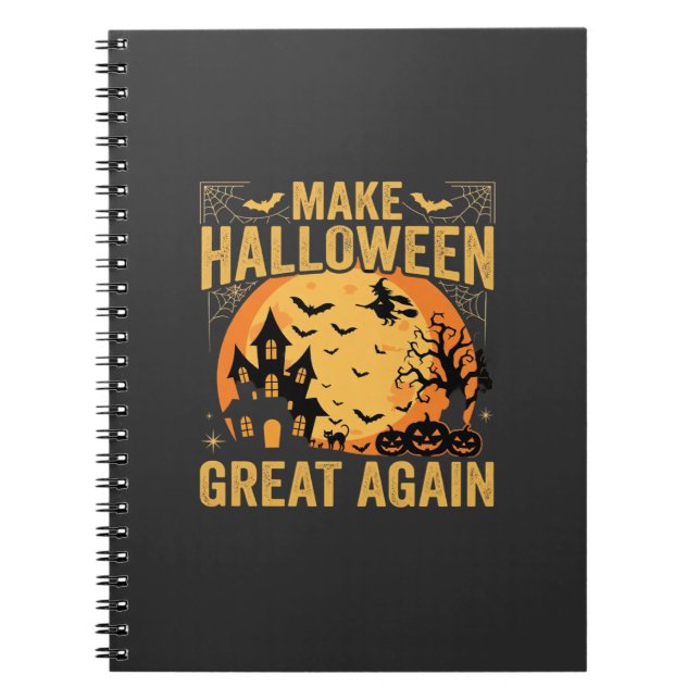 Cuaderno Casa embrujada de Halloween genial de nuevo Calaba (Frente)
