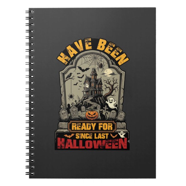 Cuaderno Casa Embrujada de Halloween Listo  (Frente)