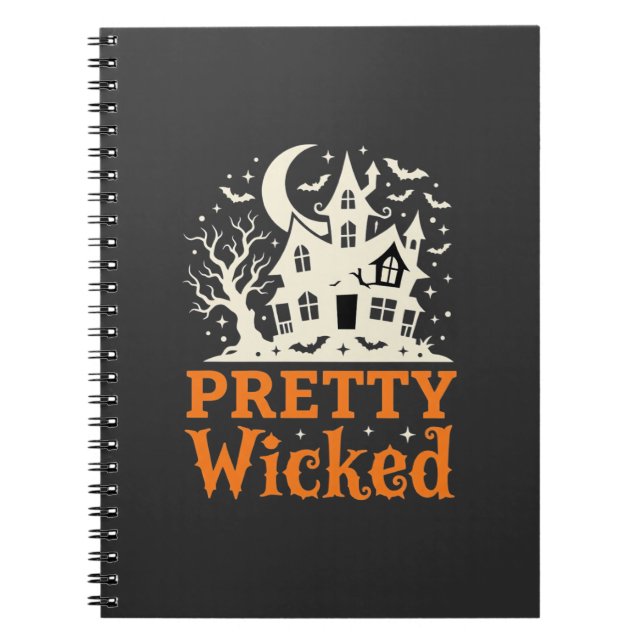Cuaderno Casa Embrujada de Halloween Pretty Wicked_1 (Frente)