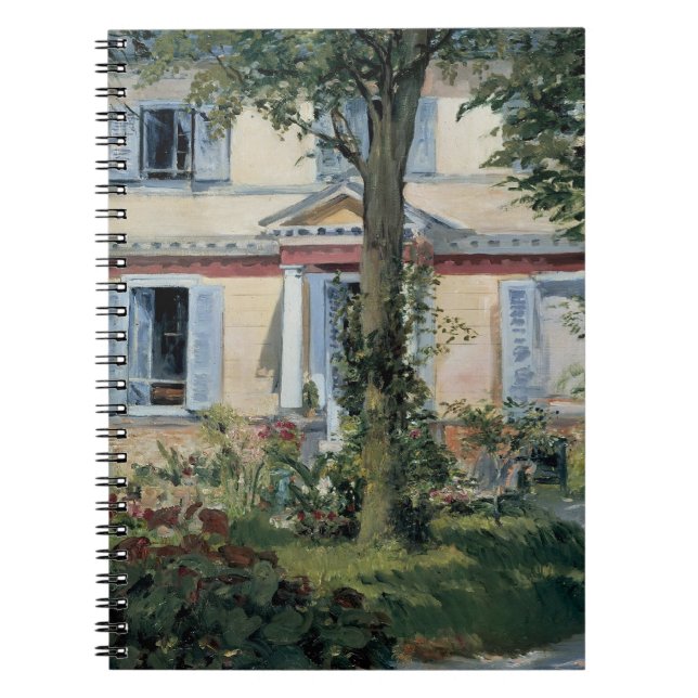 Cuaderno Casa en Rueil por Edouard Manet, Bella Artes de Vi (Frente)