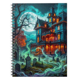 Cuaderno Casa espeluznante junto al cementerio embrujado