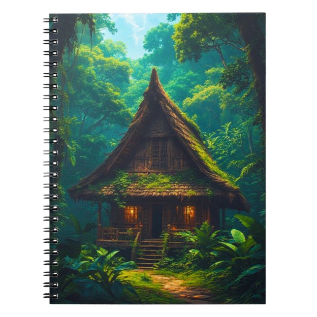 Cuaderno Casa Silenciosa en el Bosque Tropical (Frente)