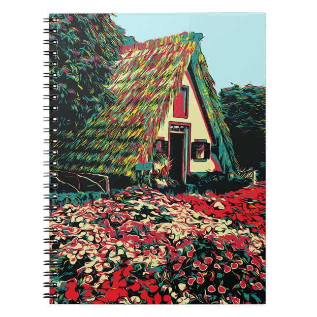 Cuaderno Casa típica de la isla Madeira (Frente)