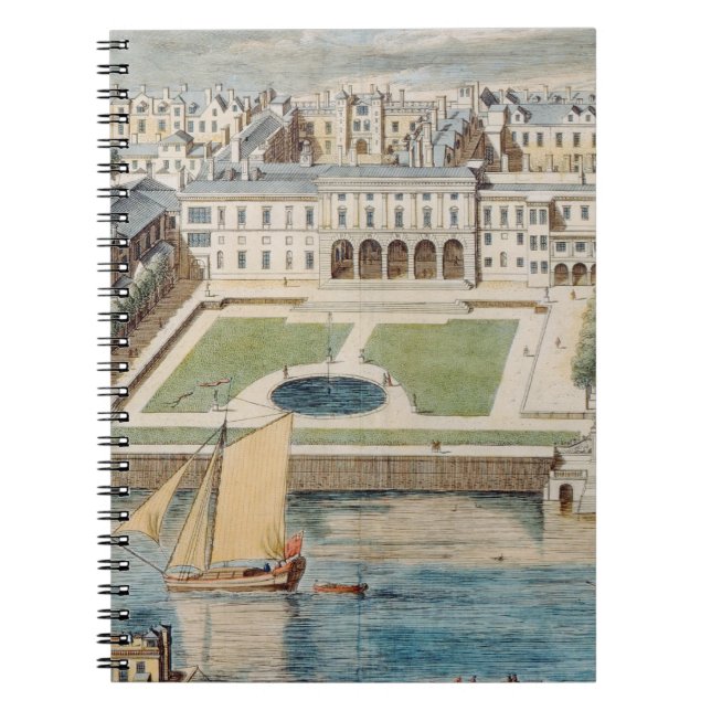 Cuaderno Casa vieja de Somerset en el filamento, grabado (Frente)