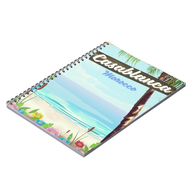 Cuaderno Casablanca Marruecos, afiche romántico (Lado Izquierdo)