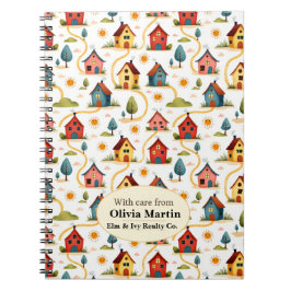 Cuaderno Casas Coloridas del Barrio Agente Inmobiliario