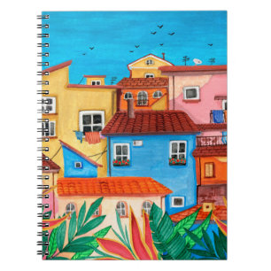 Cuaderno Casas italianas. Gouache
