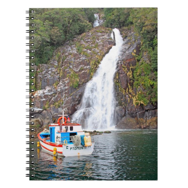 Cuaderno Cascada de barco y cascada, Chile (Frente)
