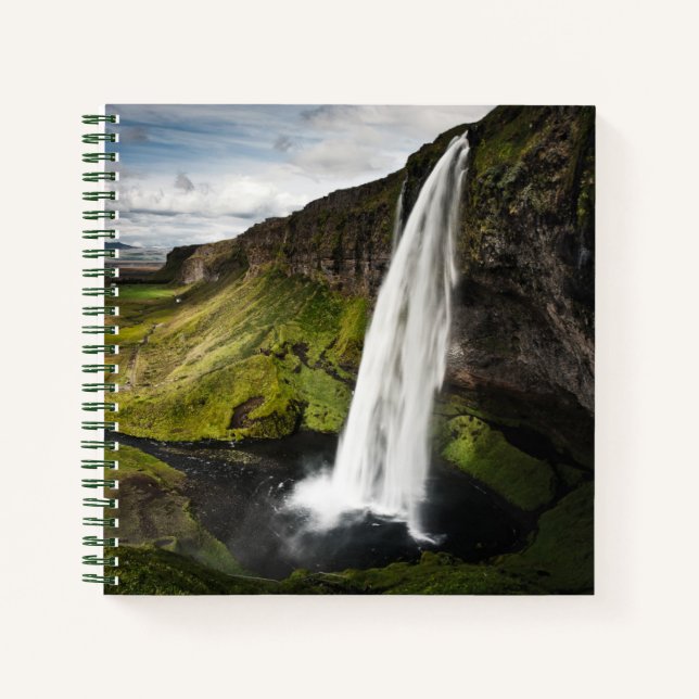 Cuaderno Cascada de Seljalandsfoss | Islandia (Anverso)