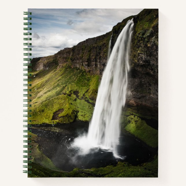 Cuaderno Cascada de Seljalandsfoss | Islandia (Anverso)