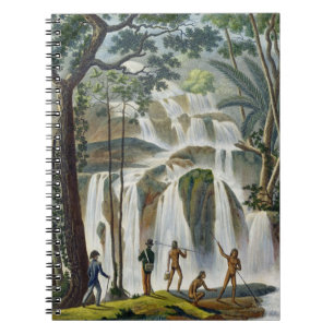 Cuaderno Cascada del puerto Praslin, nueva Irlanda, del