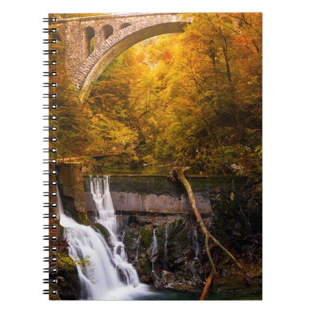 Cuaderno Cascada en barranco de la garganta de Vintgar en (Frente)
