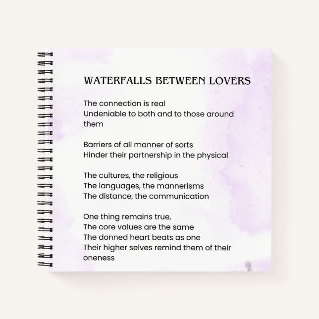 Cuaderno Cascada entre los amantes del levantamiento del Po (Anverso)