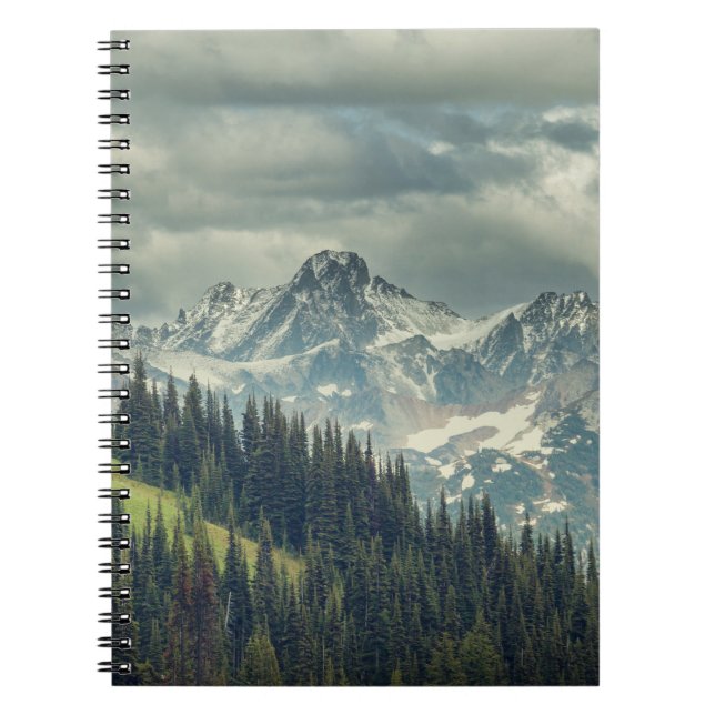 Cuaderno Cascada Norte: Majestic Mountain Peak. (Frente)