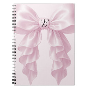 Cuaderno Cascada Rosa Lazo Volante Elegante Femenina