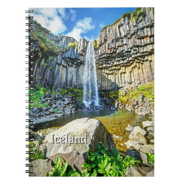 Cuaderno Cascada Svartifoss, Islandia (Frente)