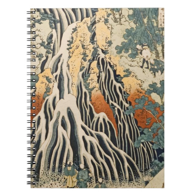 Cuaderno Cascadas de Hokusai en Kirifuri (Frente)