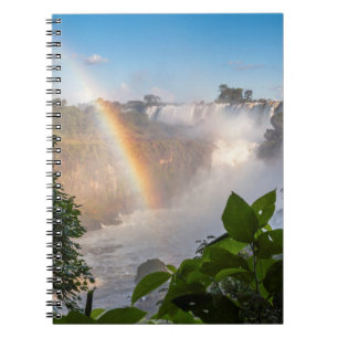 Cuaderno Cascadas de Iguazú con el arco iris, la Argentina