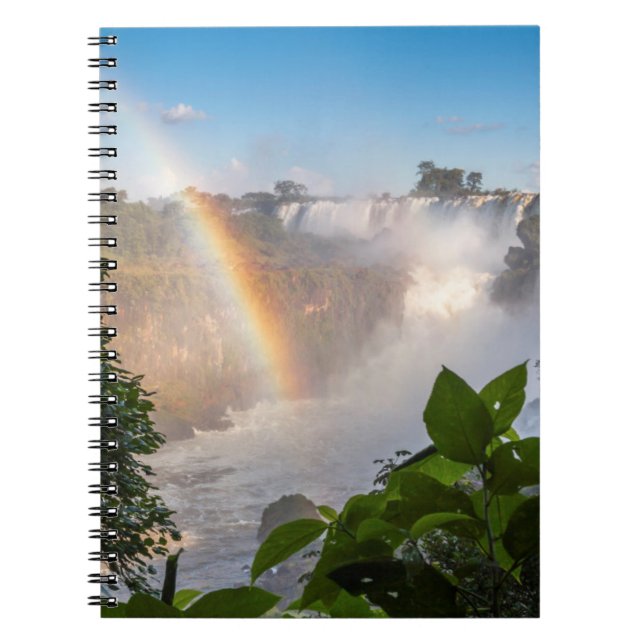 Cuaderno Cascadas de Iguazú con el arco iris, la Argentina (Frente)