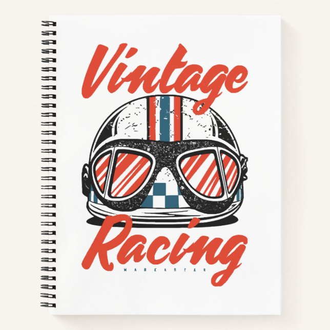 Cuaderno Casco de carreras (Anverso)