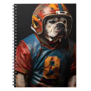 Cuaderno Casco de cuero de jugador de fútbol americano de B
