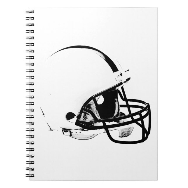 Cuaderno Casco de fútbol de arte pop (Frente)