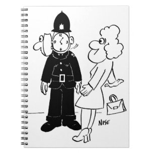 Cuaderno Casco del reloj de cuco del policía