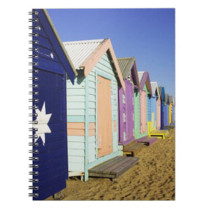 Cuaderno Casetas de baño, playa Middle Brighton, puerto