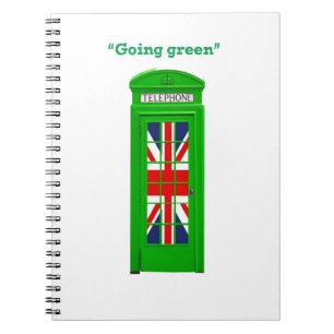 Cuaderno Casilla telefónica de Londres "en verde"