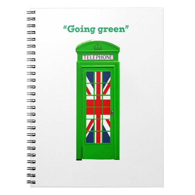 Cuaderno Casilla telefónica de Londres "en verde" (Frente)
