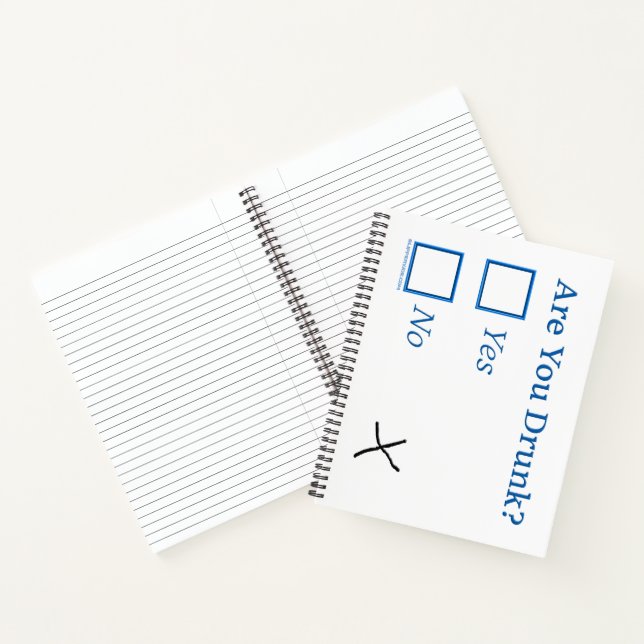 Cuaderno Casillas de verificación SlipperyJoe's Are You Dru (Interior)