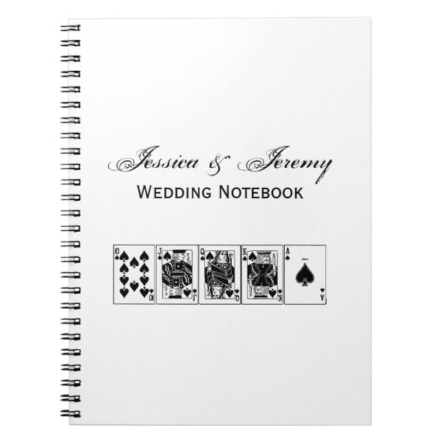 Cuaderno Casino Night Poker Royal Straight Flush Spades (Frente)