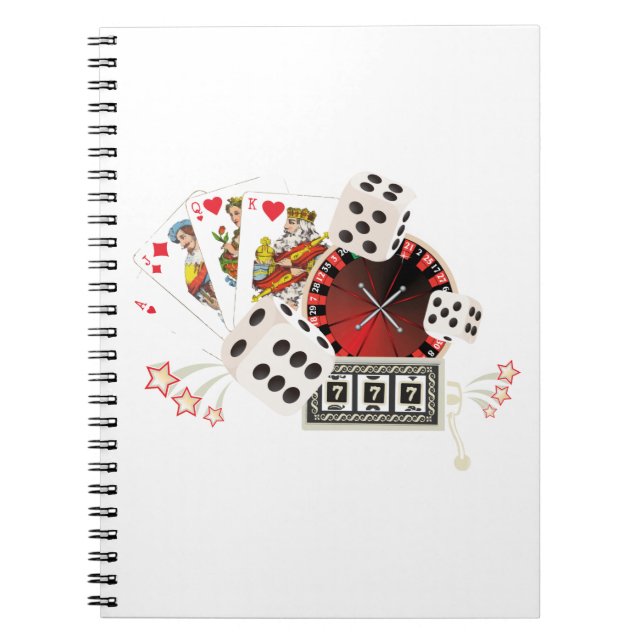 Cuaderno casino party, vintage poker (Frente)