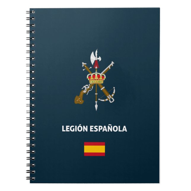 Cuaderno Caso de teléfono con pasaporte de la Legión Españo (Frente)