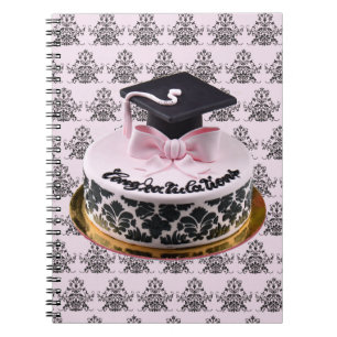 Cuaderno Casquillo de la graduación de la enhorabuena y