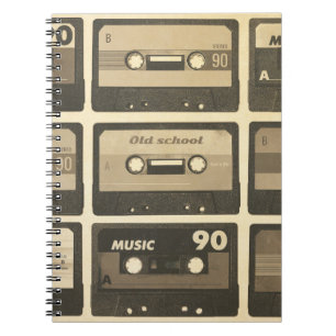 Cuaderno Cassette de audio, Hip-Hop Poster Retro.