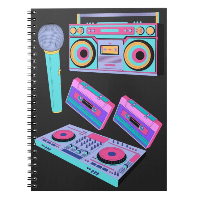 CUADERNO CASSETTE , PLANTILLA DE ESTILO DE AUDIO (Frente)