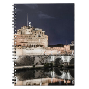 Cuaderno Castel Sant Angelo de noche en Roma
