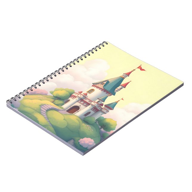 Cuaderno Castillo caprichoso con jardín verde (Lado Izquierdo)
