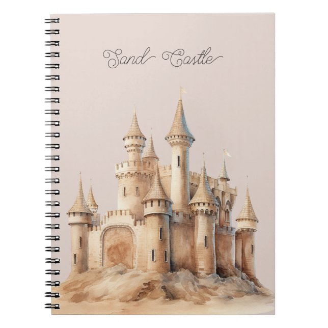 Cuaderno Castillo de Arena de Crema de Playa (Frente)