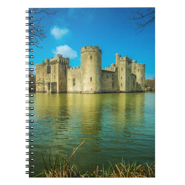 Cuaderno Castillo de Bodiam en Sussex Oriental, Inglaterra (Frente)